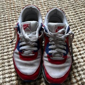 Nike Air Max 90 "USA" White Red Blue CW5456-100 Running Shoe Men’s Sz 9